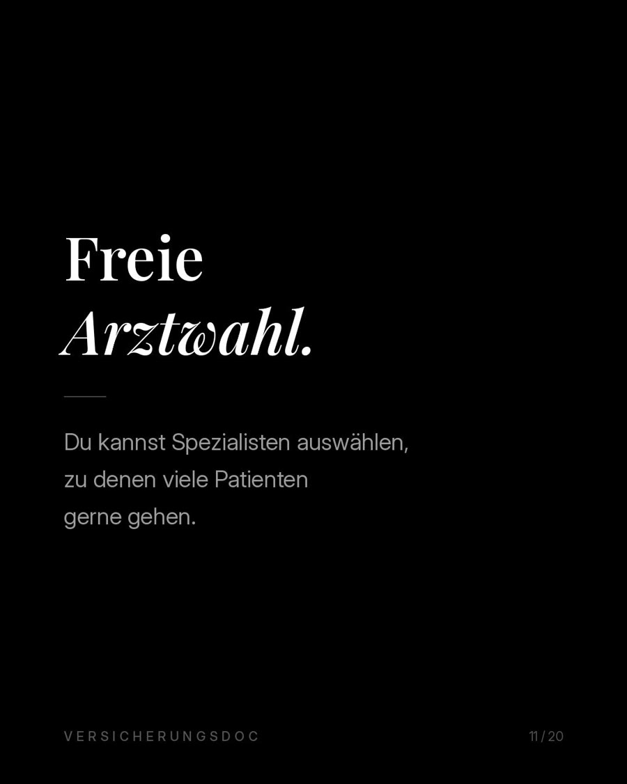 Freie Arztwahl, Spezialisten auswählen, zu denen viele Patienten gerne gehen
