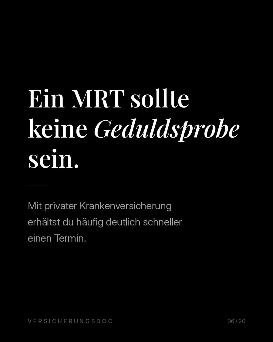 Ein MRT sollte keine Geduldsprobe sein
